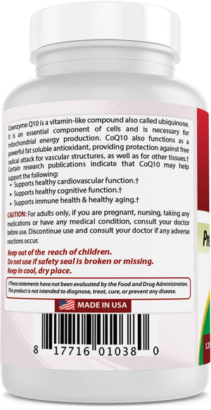 Best Naturals CoQ10 200 mg 120 Capsules - shopbestnaturals.com