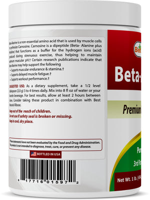 Best Naturals Beta Alanine 1lb Powder