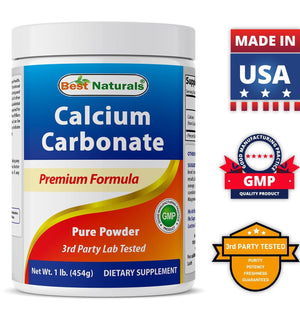 Best Naturals Calcium Carbonate 1 Lb Powder - shopbestnaturals.com