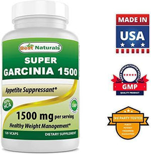 Best Naturals Super Garcinia 1500 (Garcinia Cambogia Extract 500 mg per Capsule) - 120 Vegetarian Capsules - shopbestnaturals.com