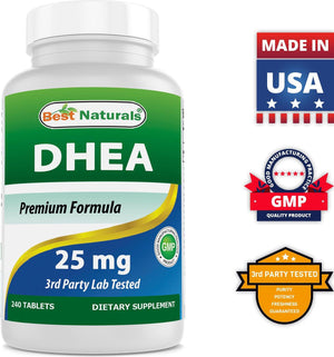 Best Naturals DHEA 25 mg 240 Tablets - shopbestnaturals.com