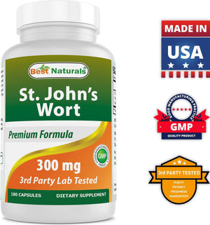 Best Naturals St. John Wort 300 mg 180 Capsules - shopbestnaturals.com