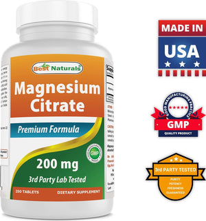 Best Naturals Magnesium Citrate 200 mg 250 tablets - shopbestnaturals.com