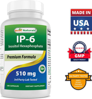 Best Naturals IP-6 510 mg 180 Capsules - shopbestnaturals.com